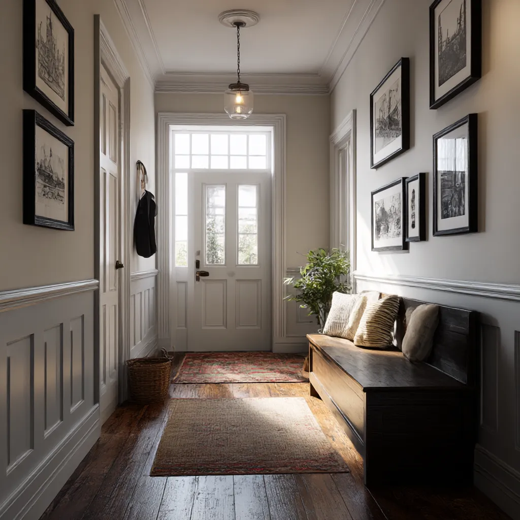bright classic entryway