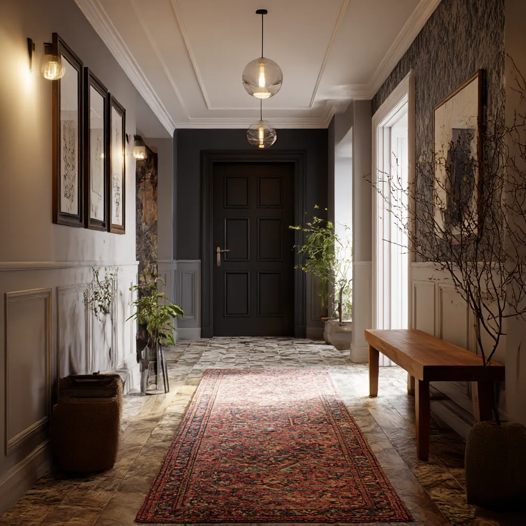 minimal modern white entry