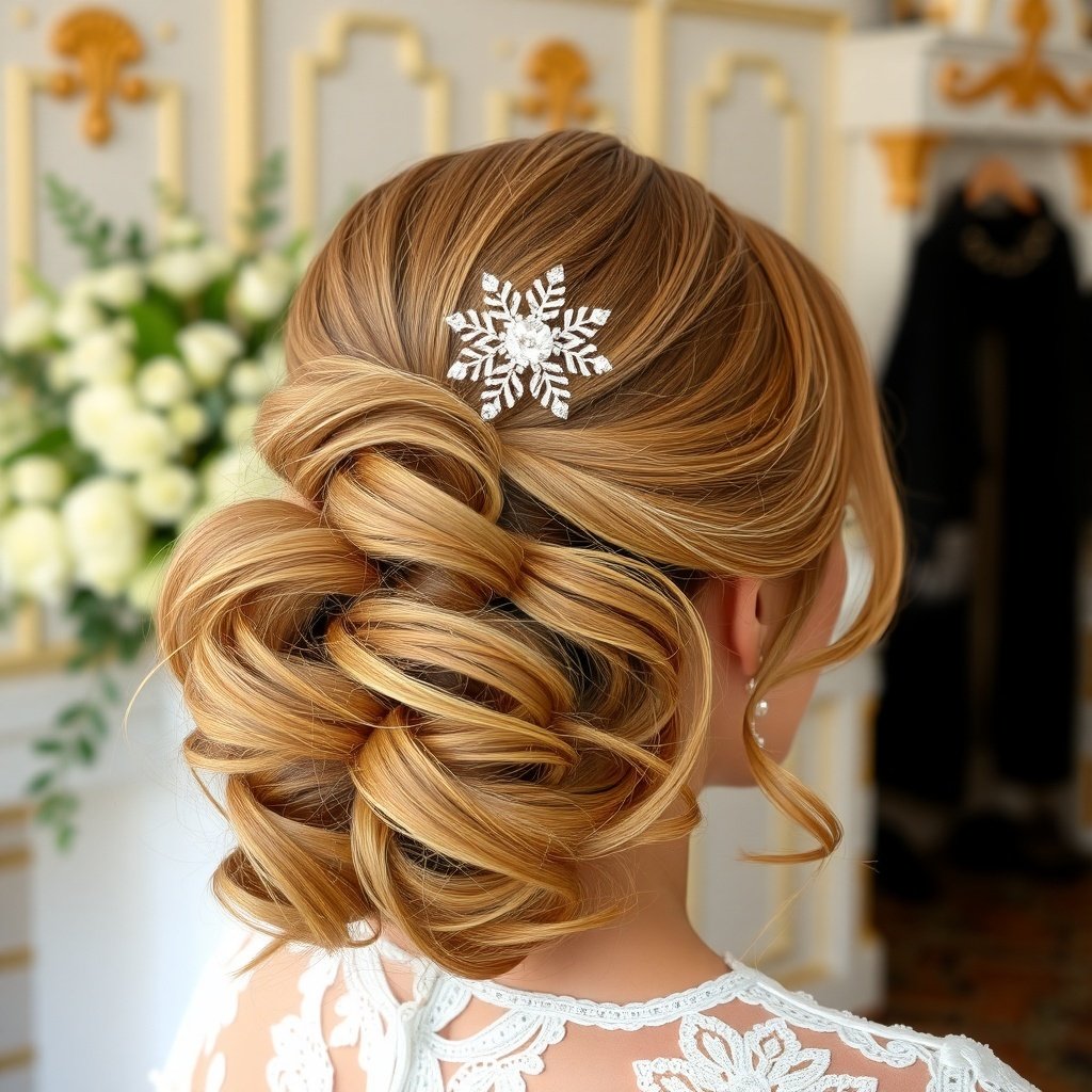 Sophisticated Side Swept Curls