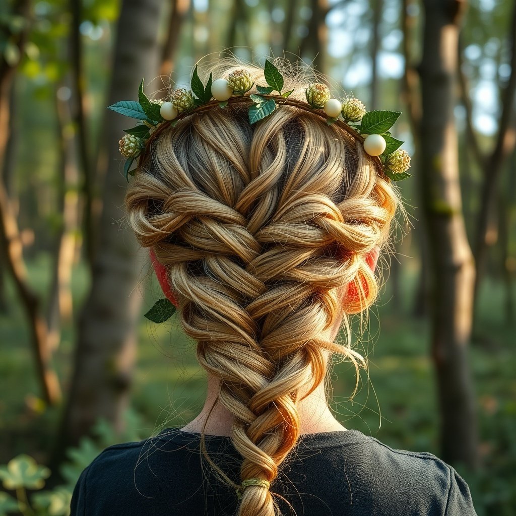Whimsical Twisted Crown Braid