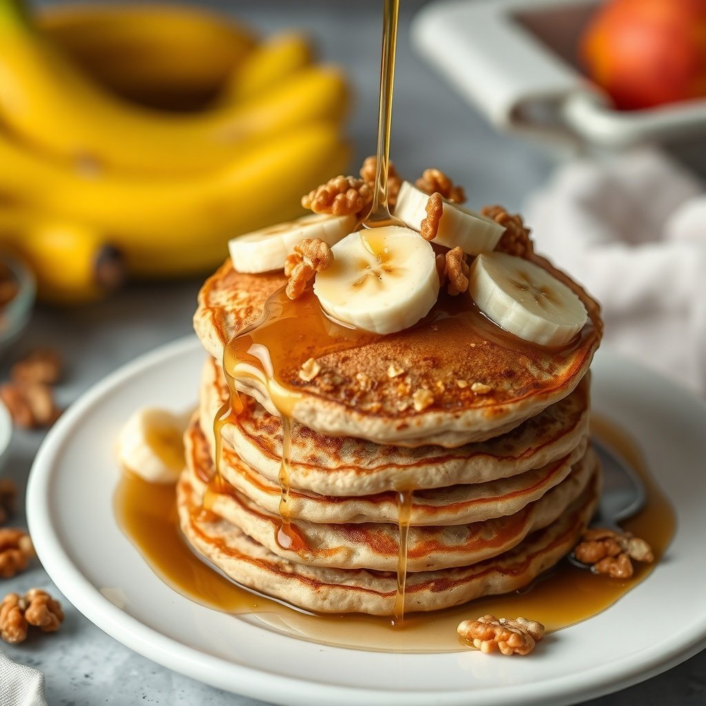banana oatmeal pancakes