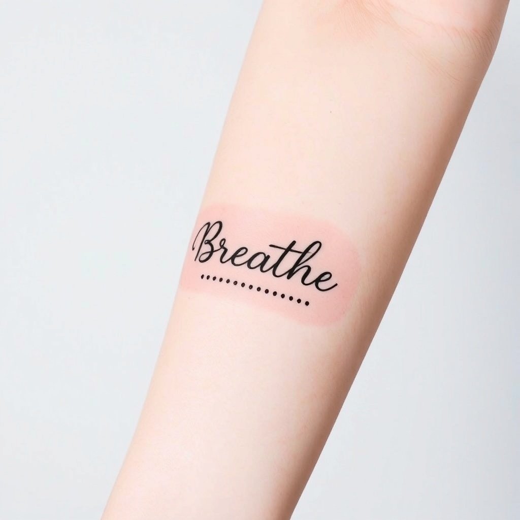 breathe with a tiny dot pattern