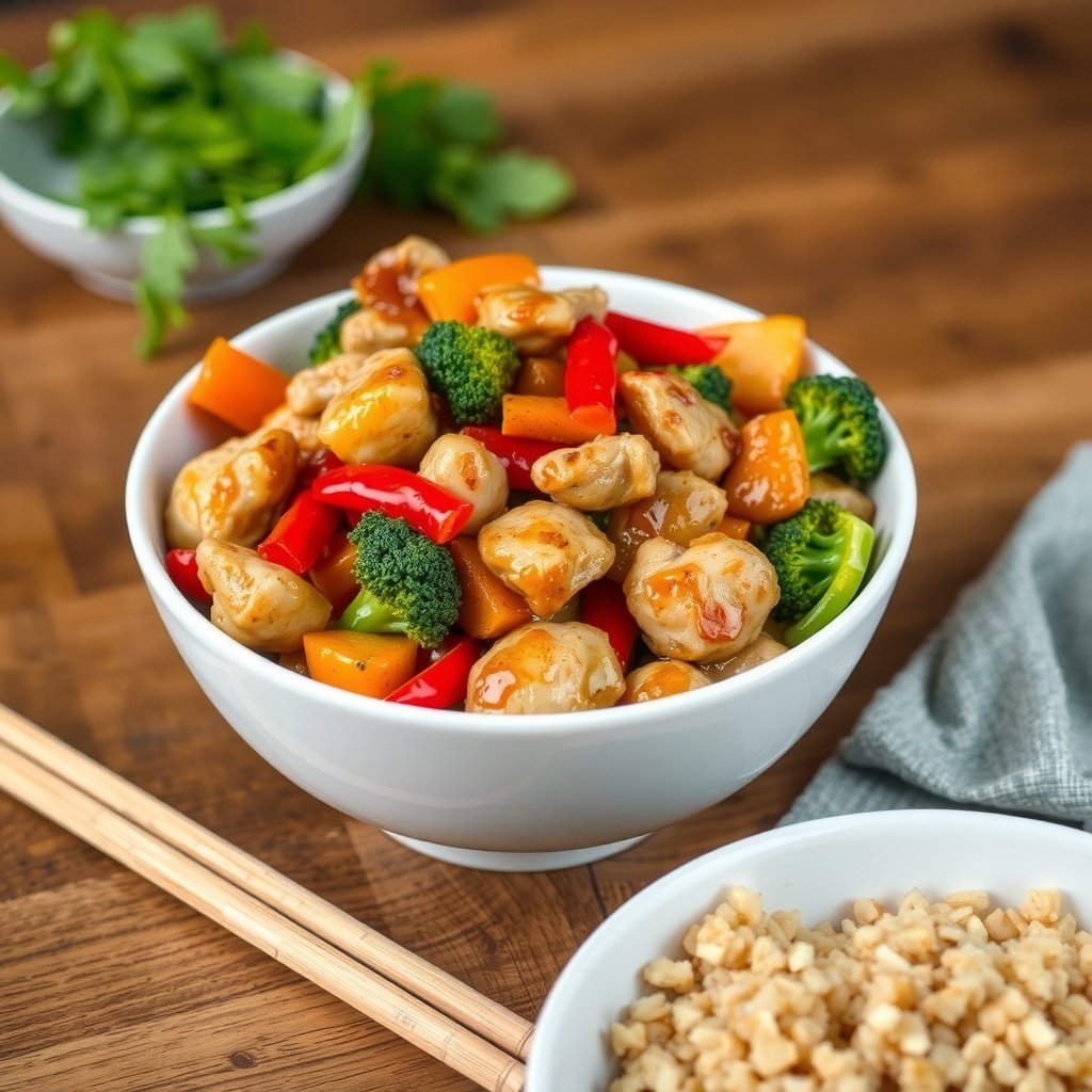 chicken and veggie stir fry