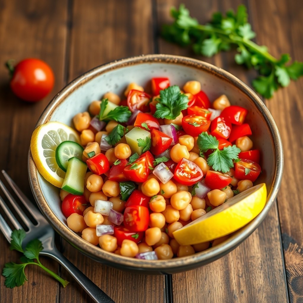 chickpea salad chana chaat light