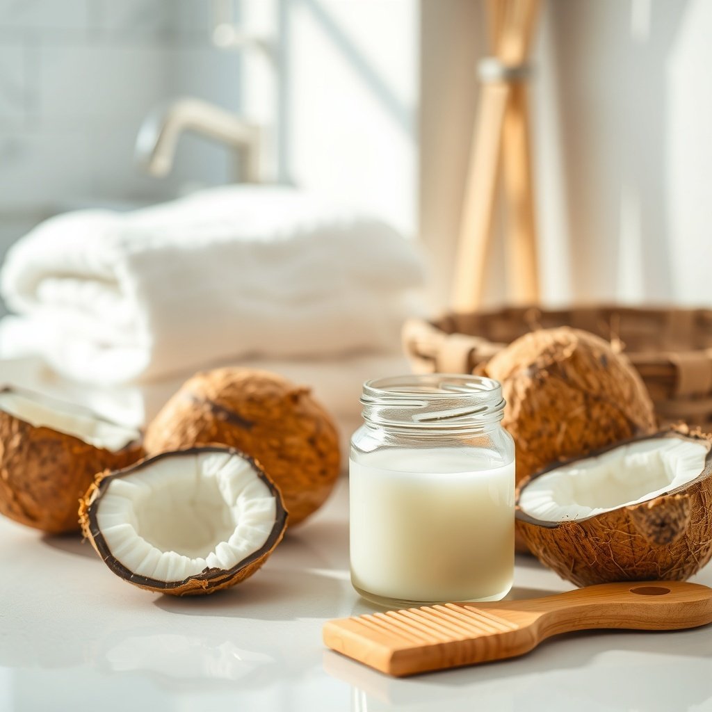 coconut oil for hair ends