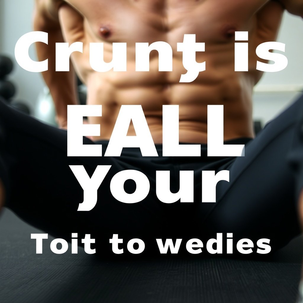 crunches focusing on the upper abs