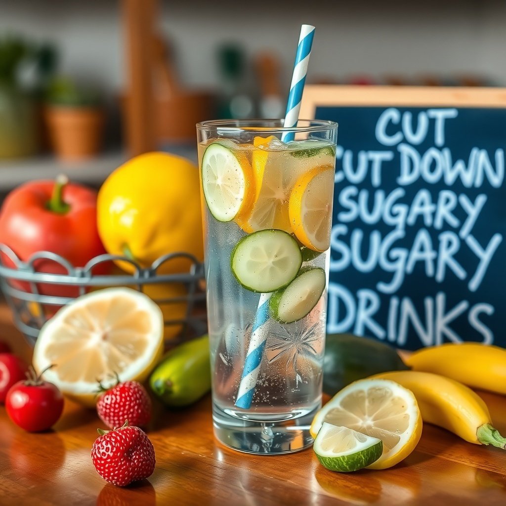 cut down sugary drinks