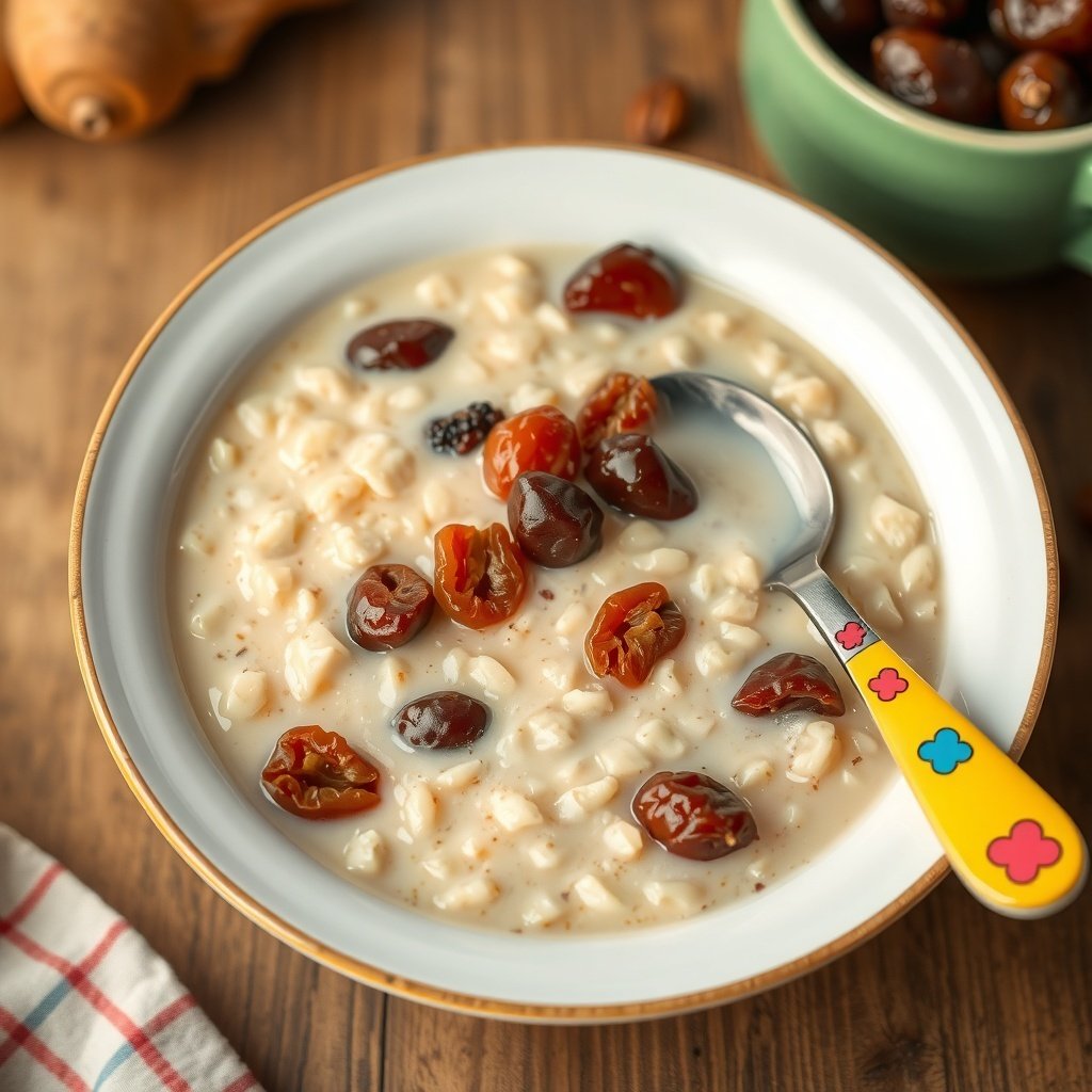 dalia broken wheat porridge cooked in milk with da