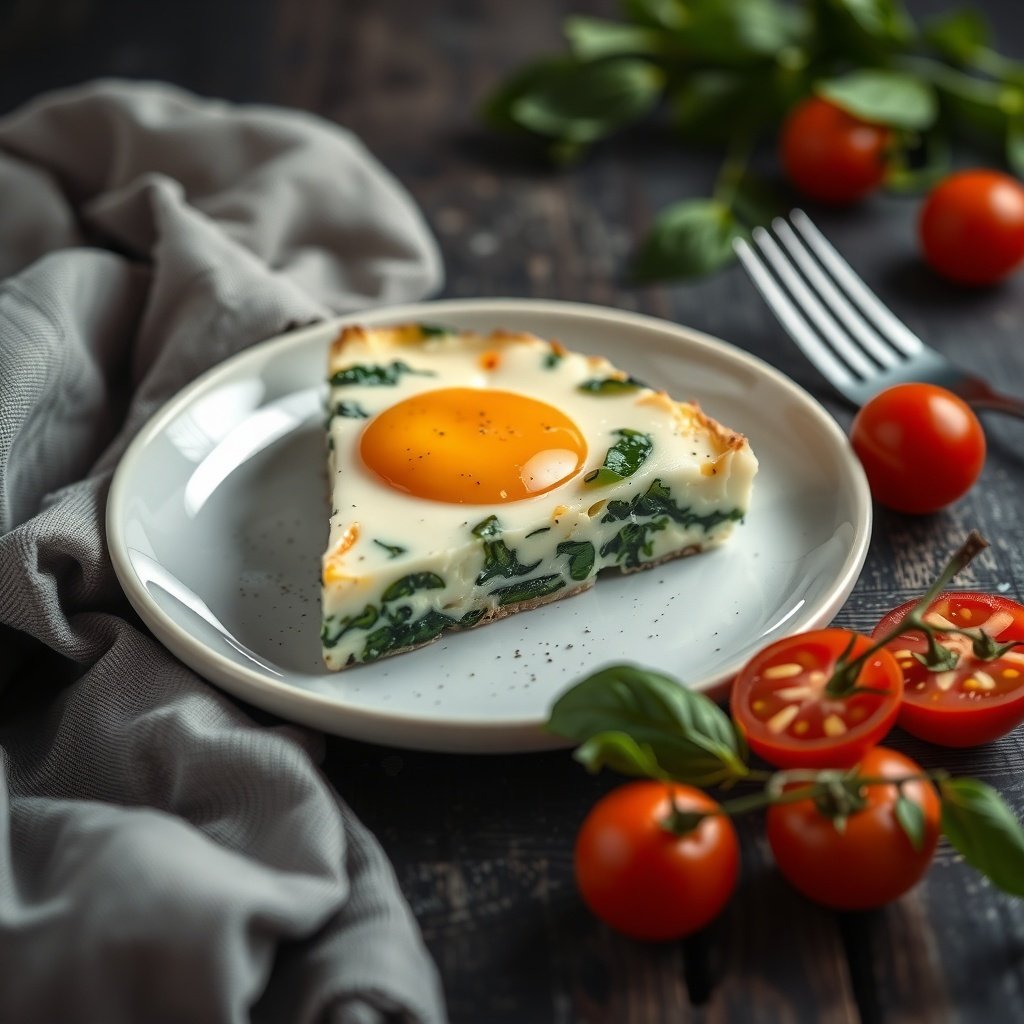egg and spinach breakfast bake