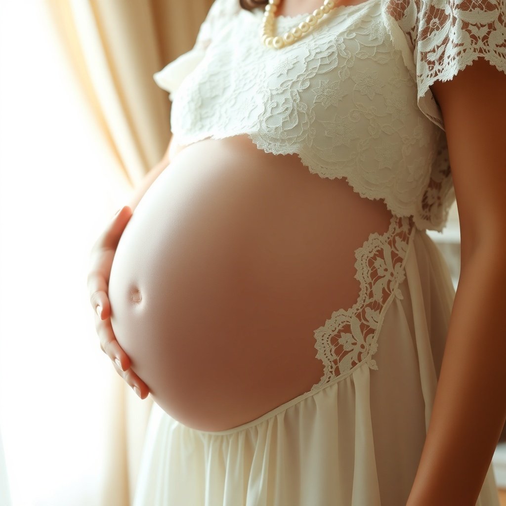 elegant lace and pearls