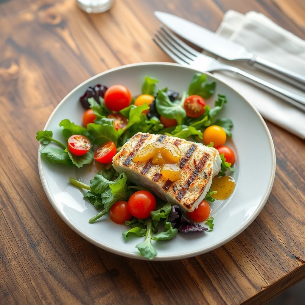 grilled fish salad