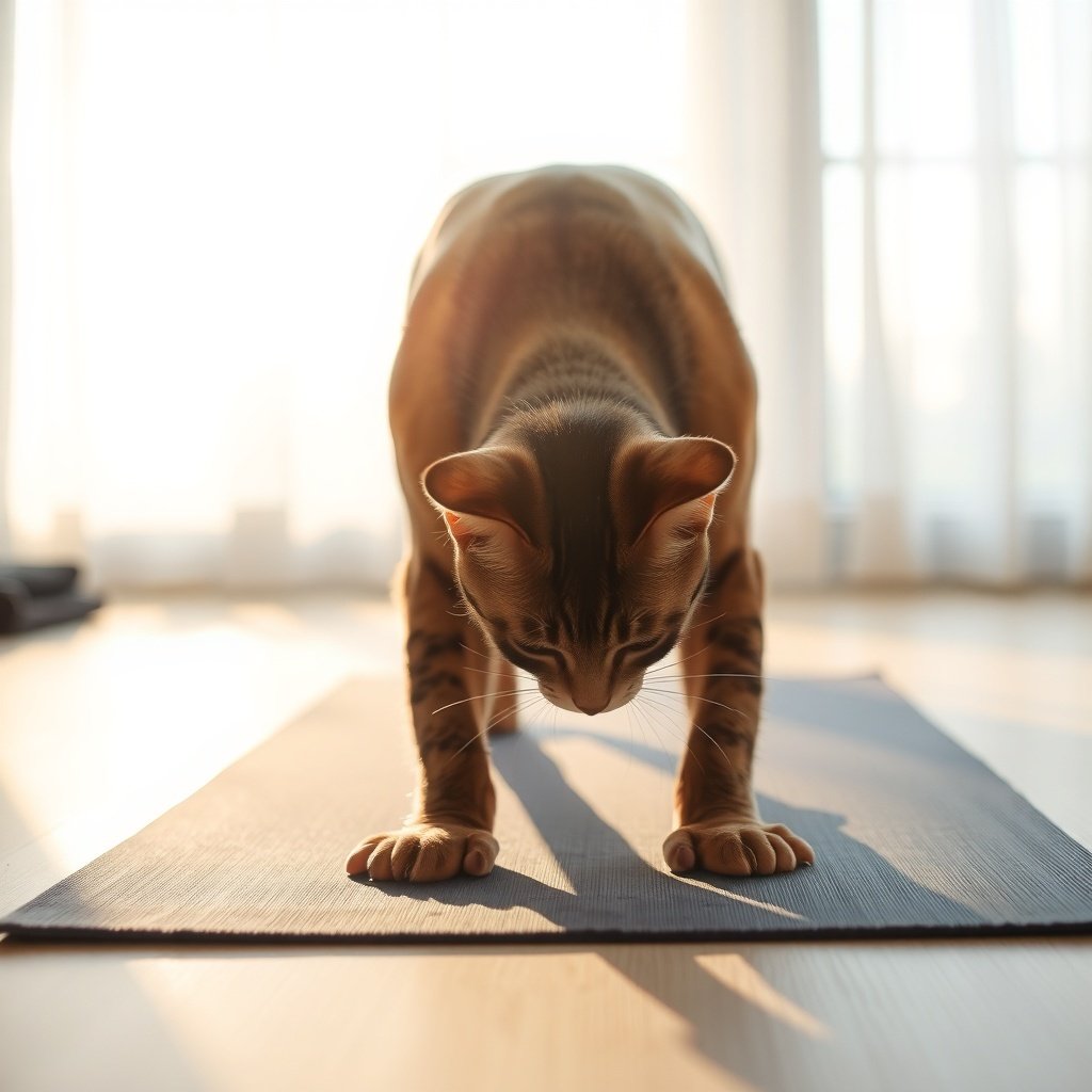 invigorating cat cow stretch to awaken