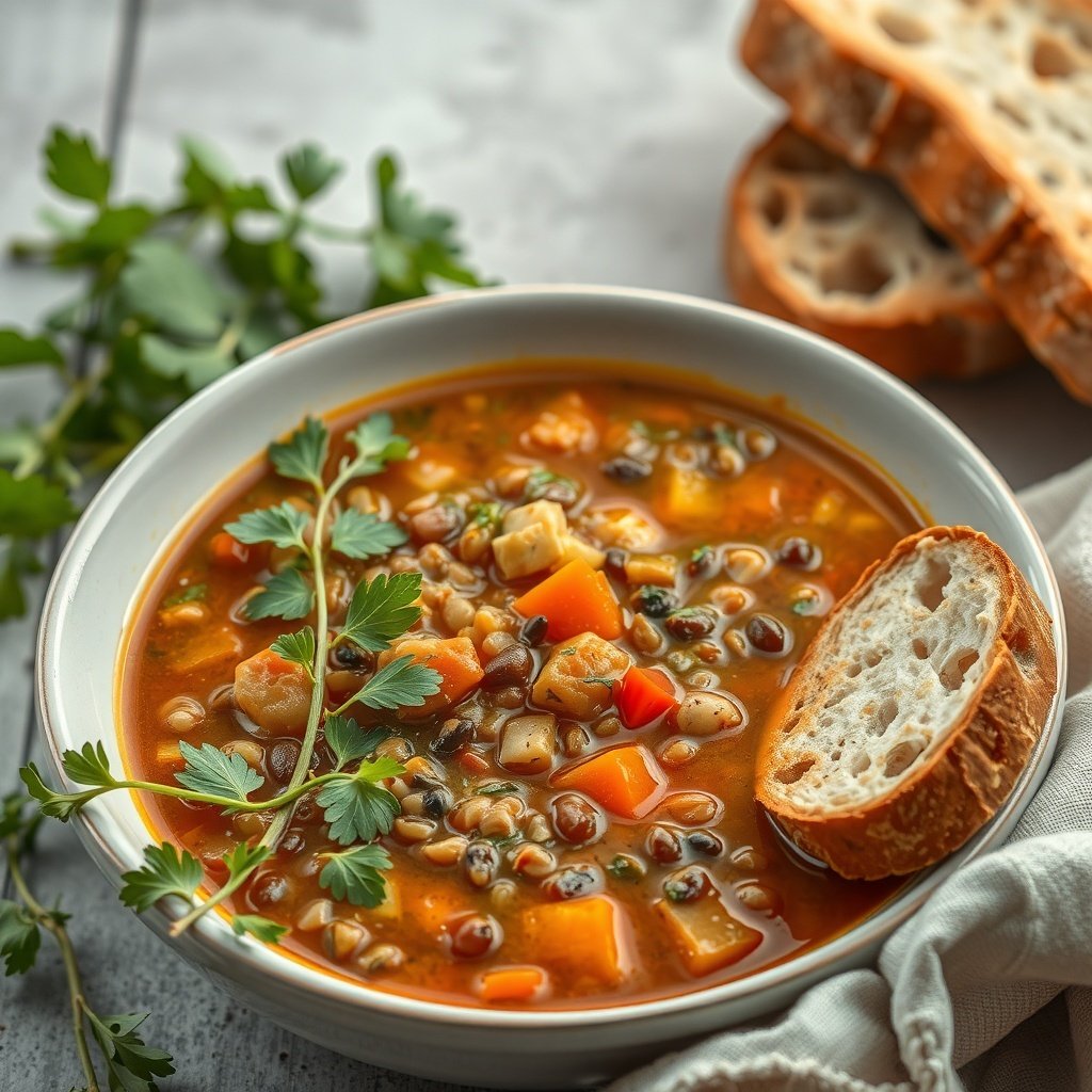 lentil and vegetable soup