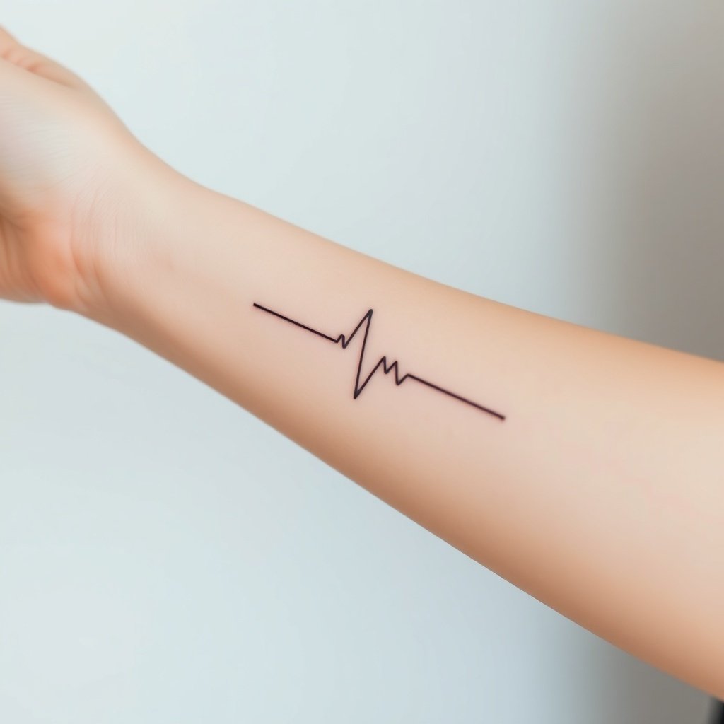 minimal heartbeat into a calm wave