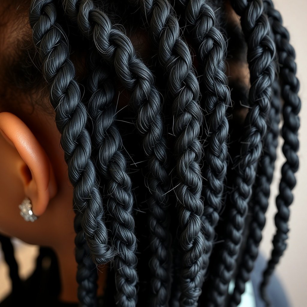 protective hairstyles for damage prevention the scene is absent of text le rkq
