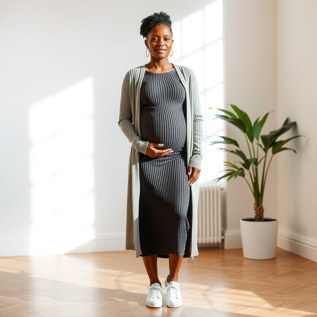 rib knit midi dress longline cardigan clean snea