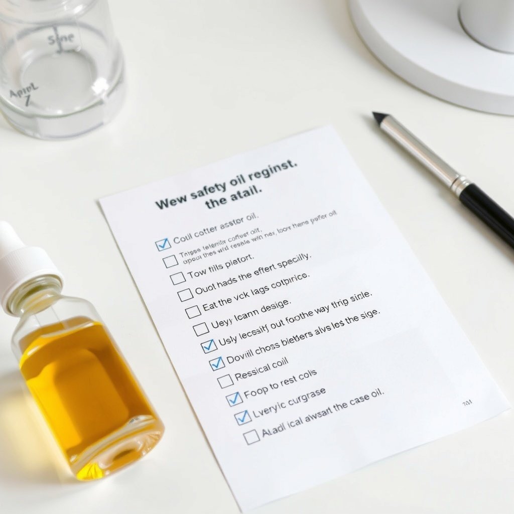 safety precautions when using castor oil