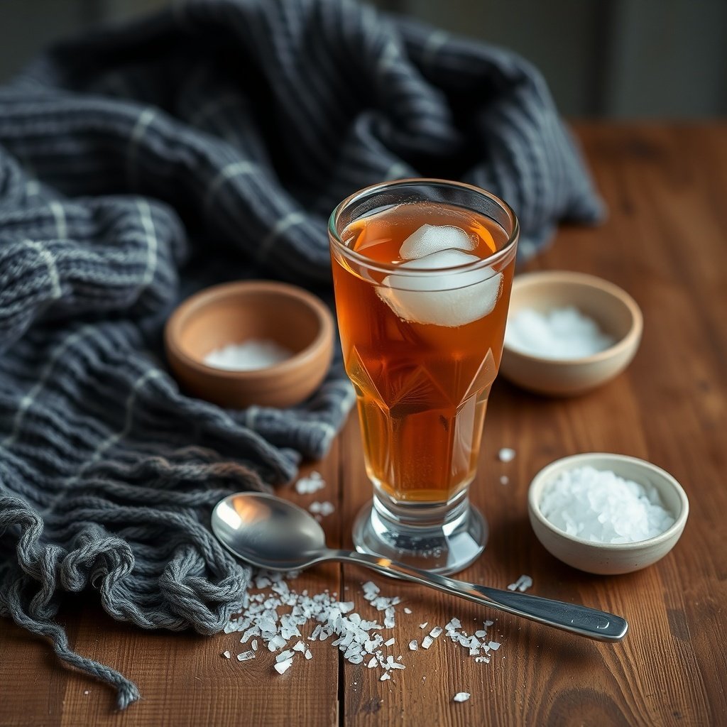 salt water gargle if throat is irritated