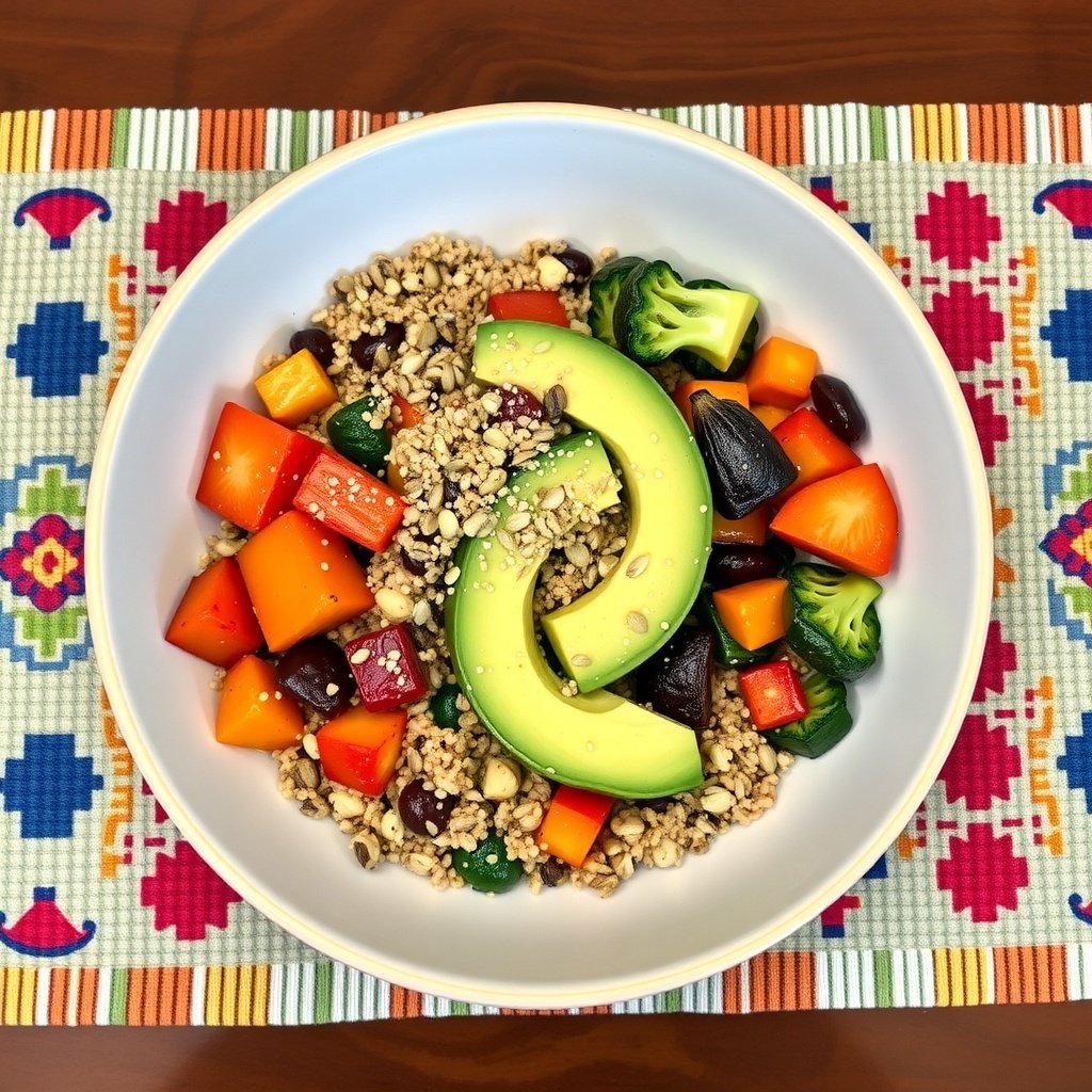 savory quinoa breakfast bowl
