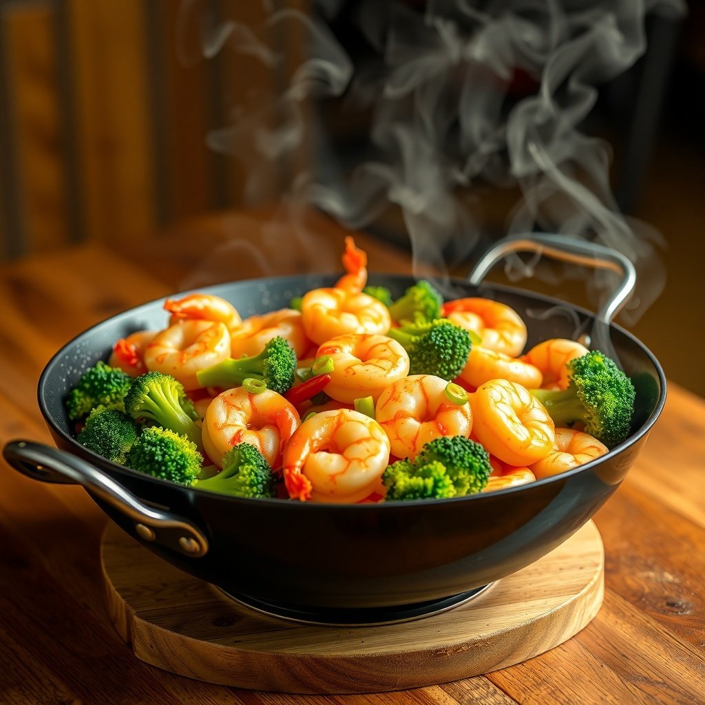 shrimp and broccoli stir fry