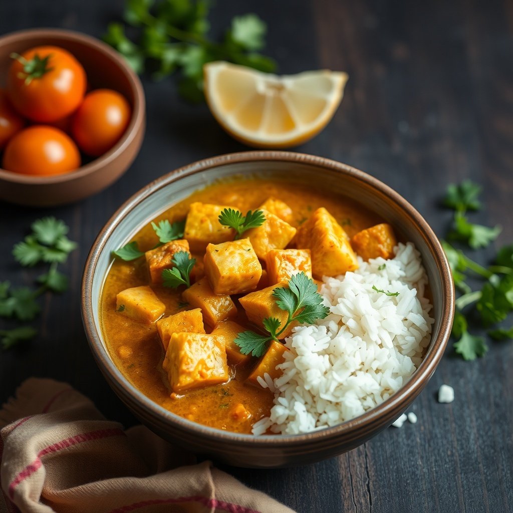 tofu and vegetable curry