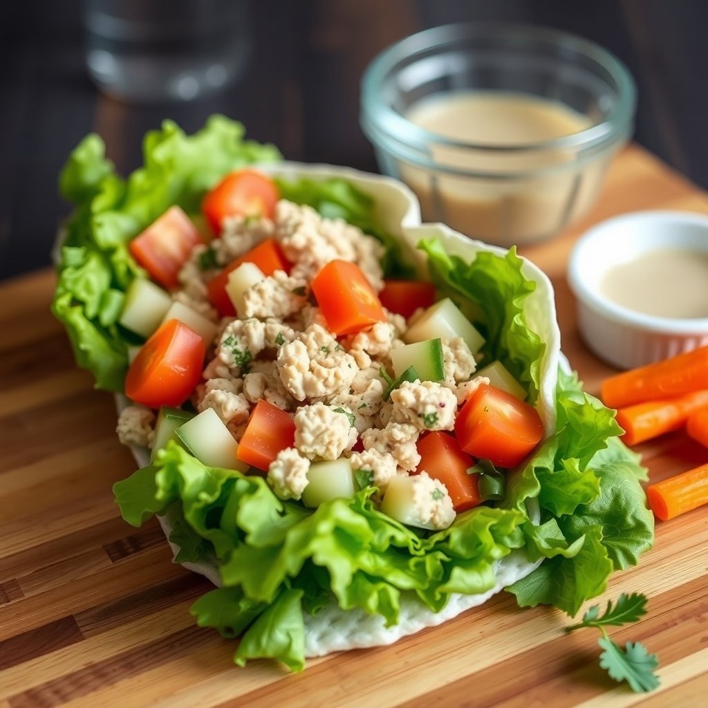 tuna salad wrap