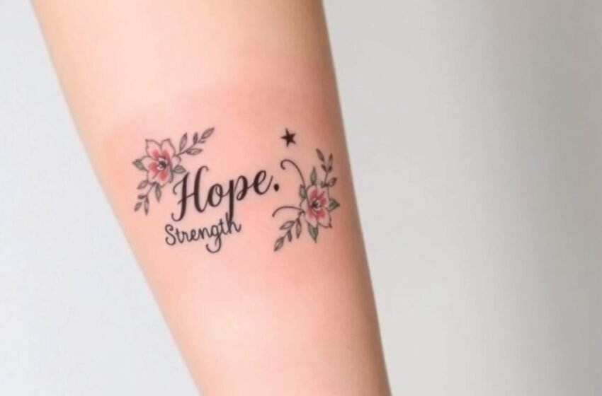  13 Inspiring Forearm Tattoo Designs for Mental Health Awareness