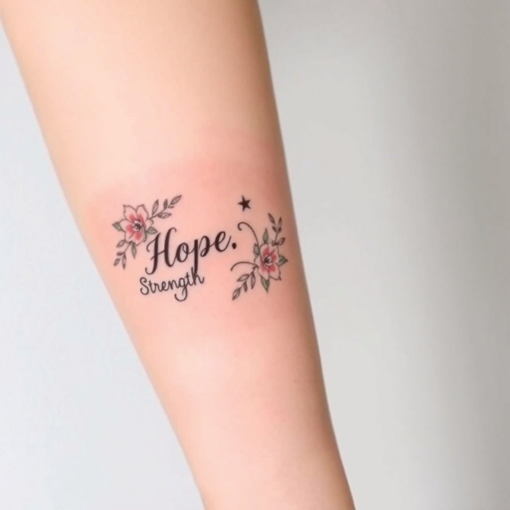 two words split by a line