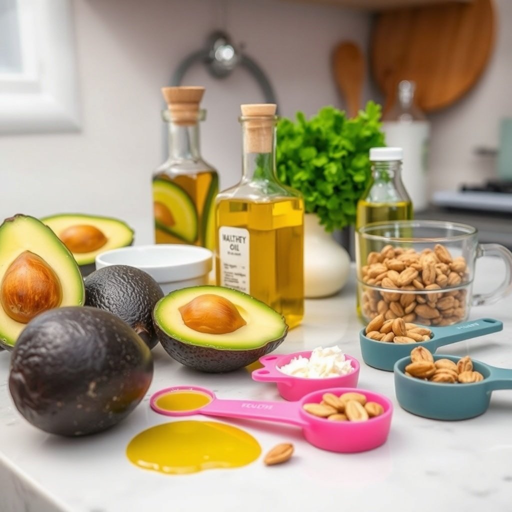 use healthy fats but measure them