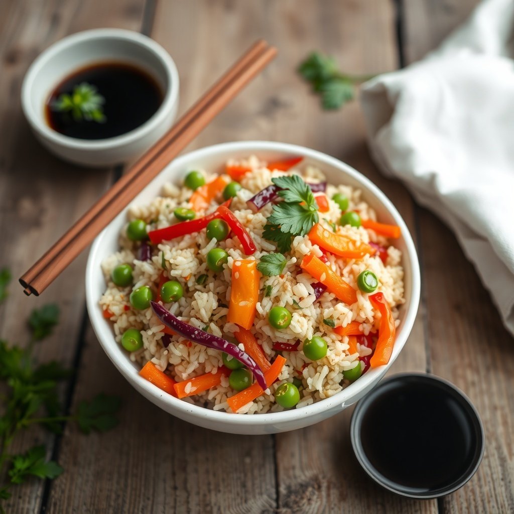 veg fried rice healthy style