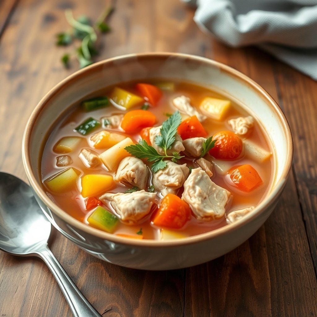 veggie chicken soup