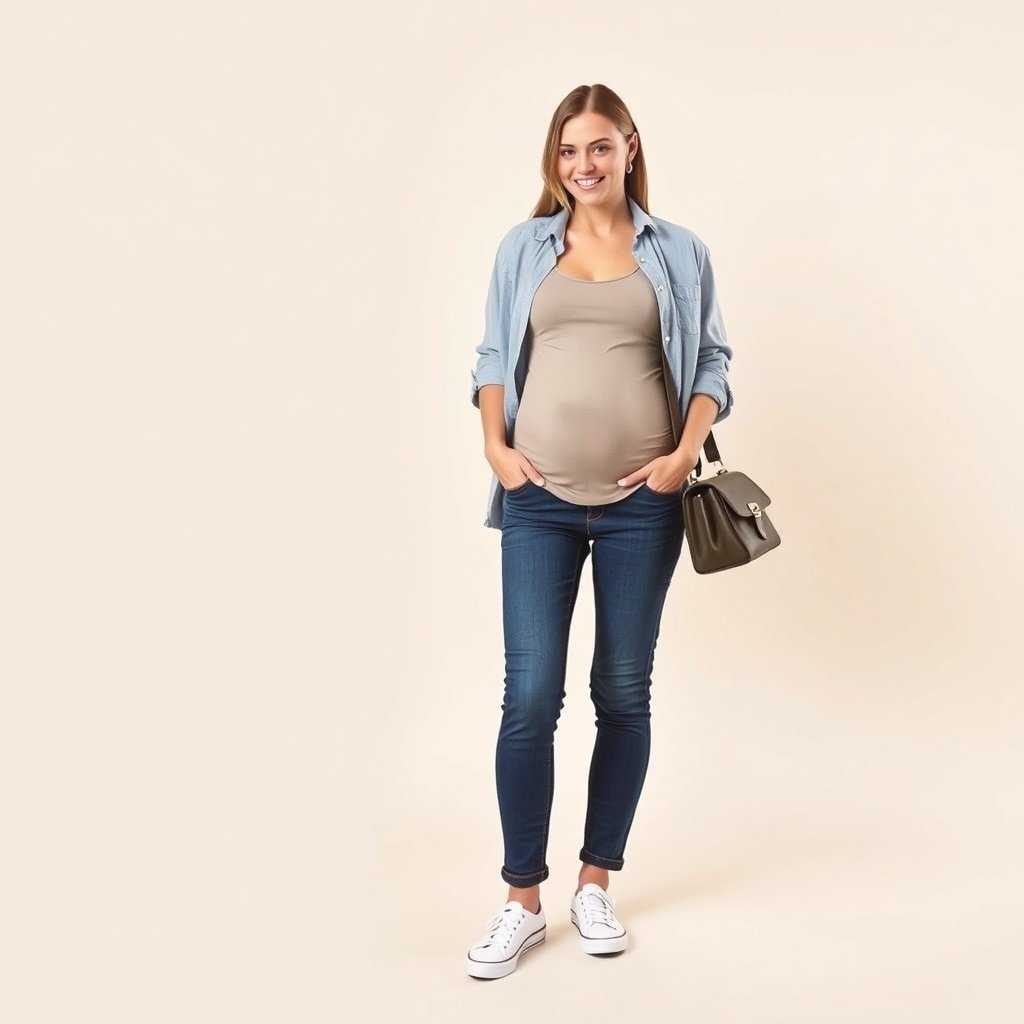 button down shirt open fitted tank maternity jea