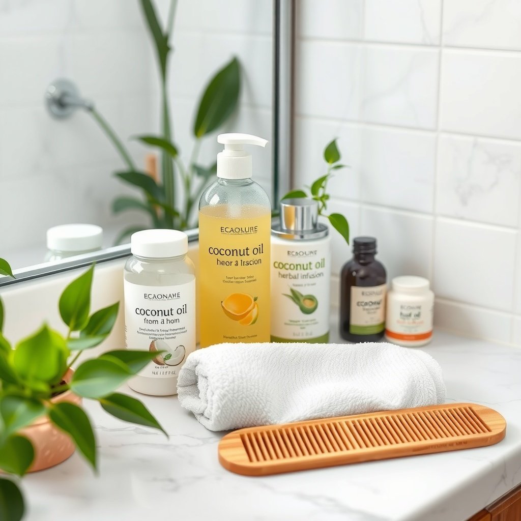 gentle hair care routine