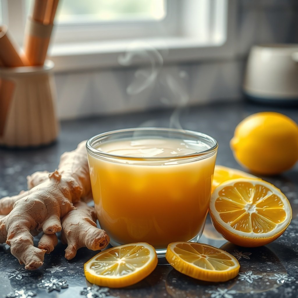 ginger and lemon drink
