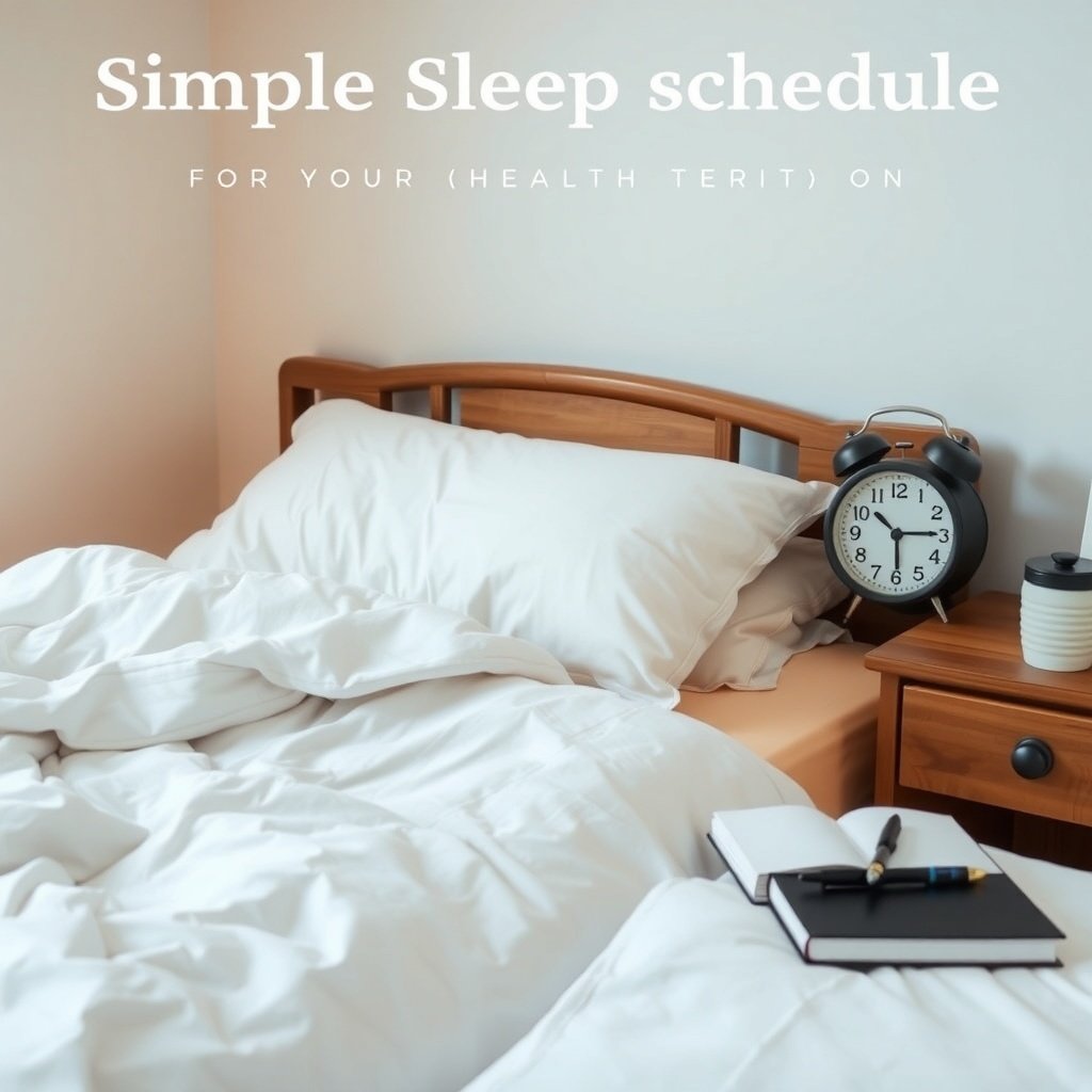 keep a simple sleep schedule