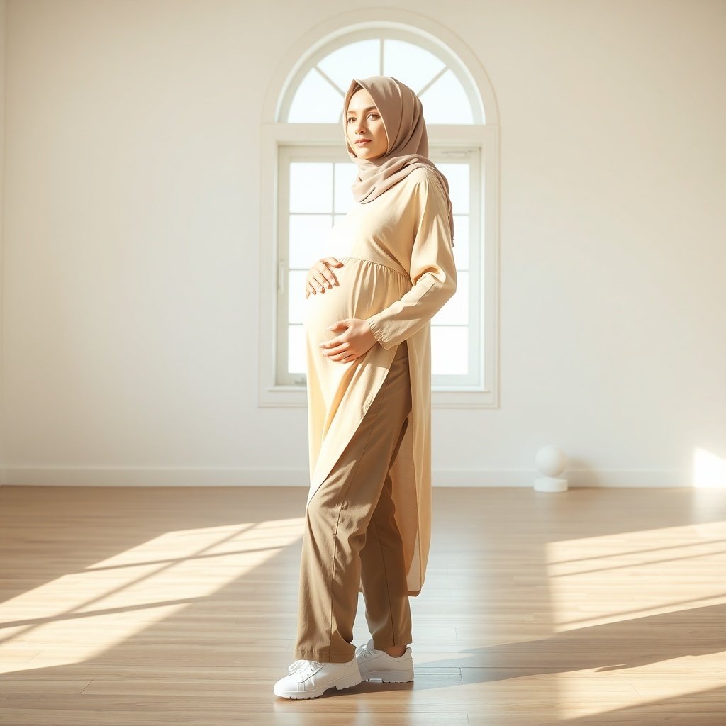long tunic plus straight pants add a soft chiffon