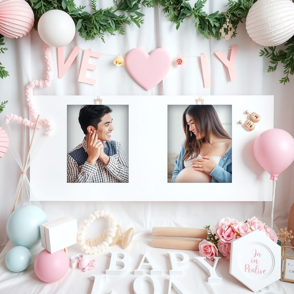 photo strip or polaroids