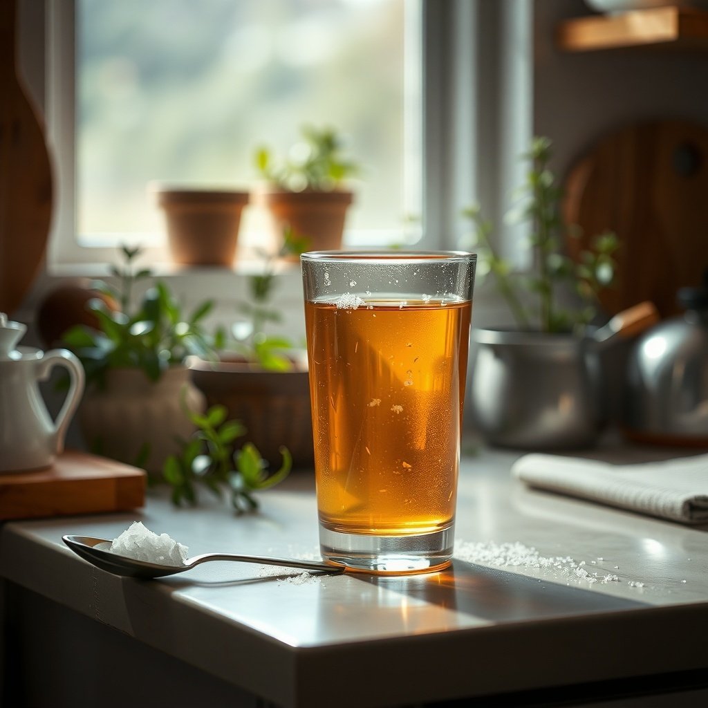 warm salt water gargle