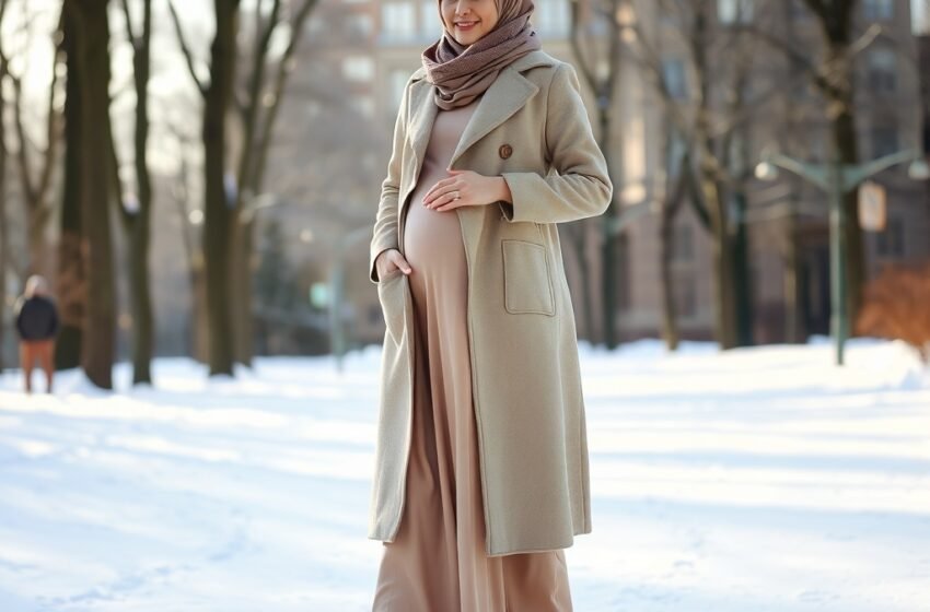  10 Stylish Hijab Outfits for a Chic Pregnancy Wardrobe