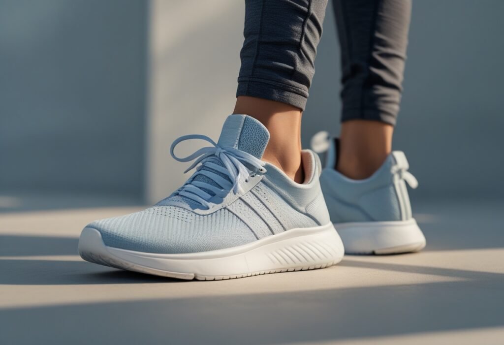 Athletic Sneakers and Coordinated Outfit