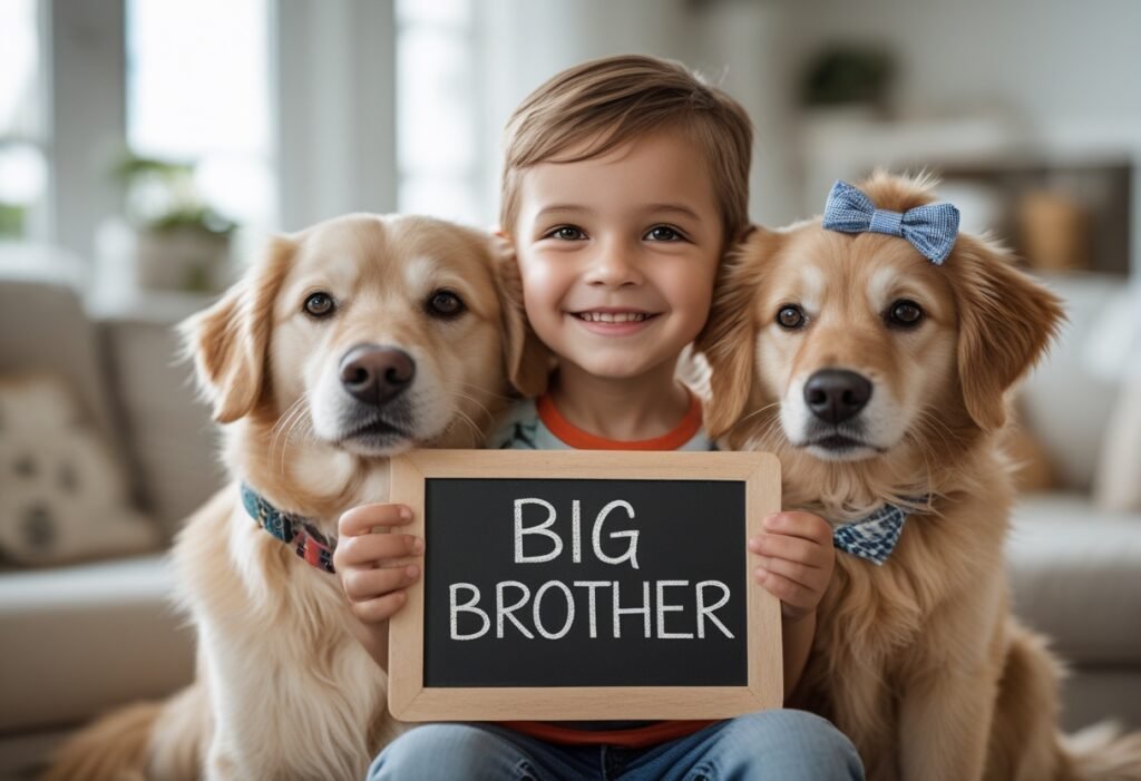Big Sibling Announcement with Pet