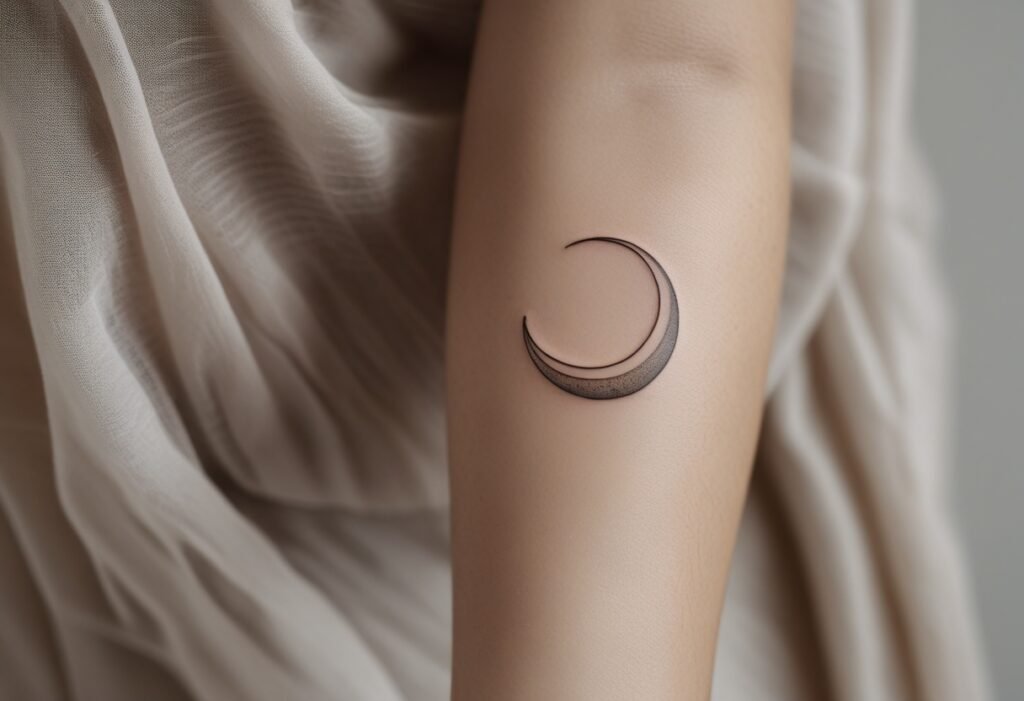 Crescent Moon Tattoo A Symbol of New Beginnings