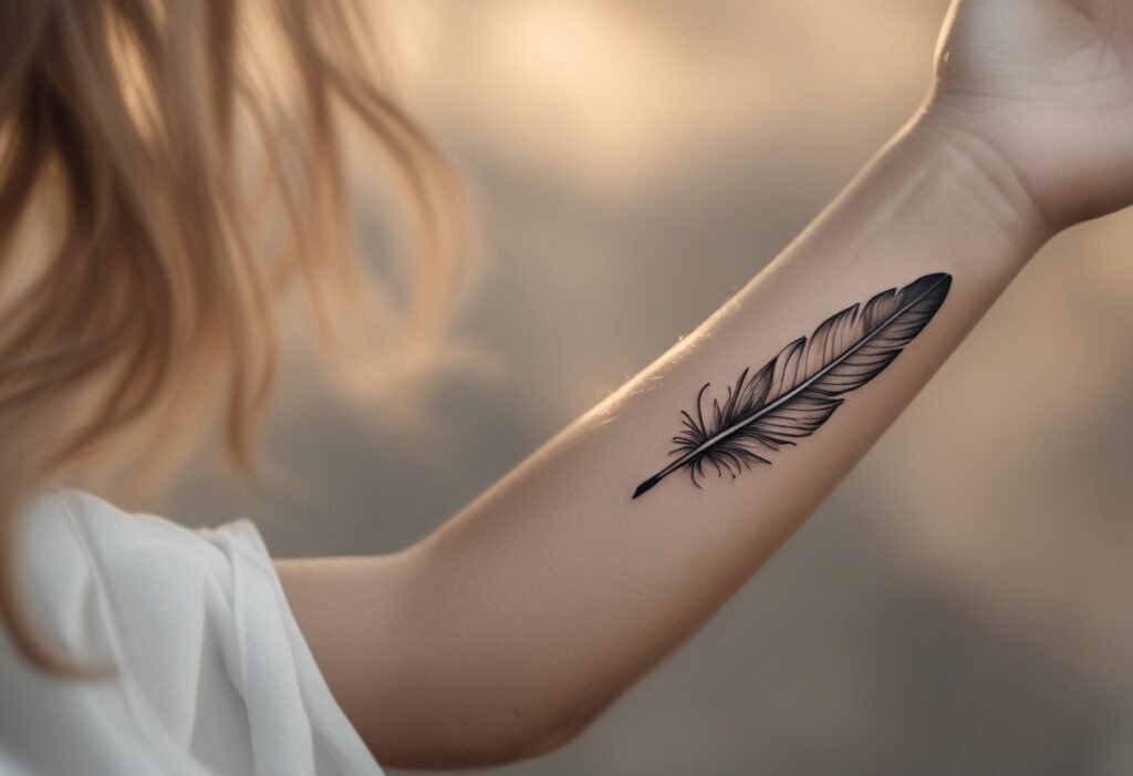 Feather Tattoo A Symbol of Freedom and Release