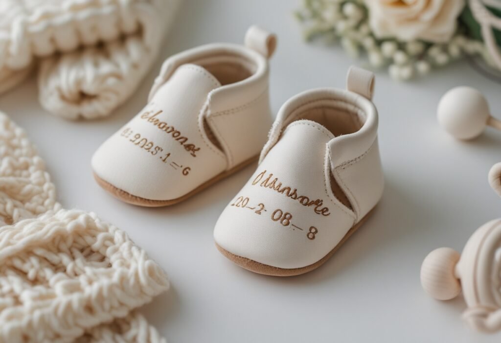 Personalized Baby Shoes Announcement