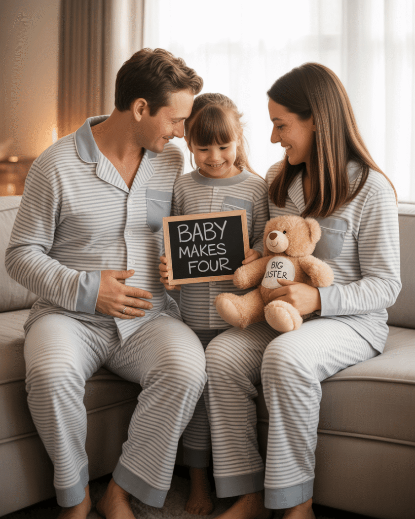 Coordinated Pajamas for a Cozy Family Reveal