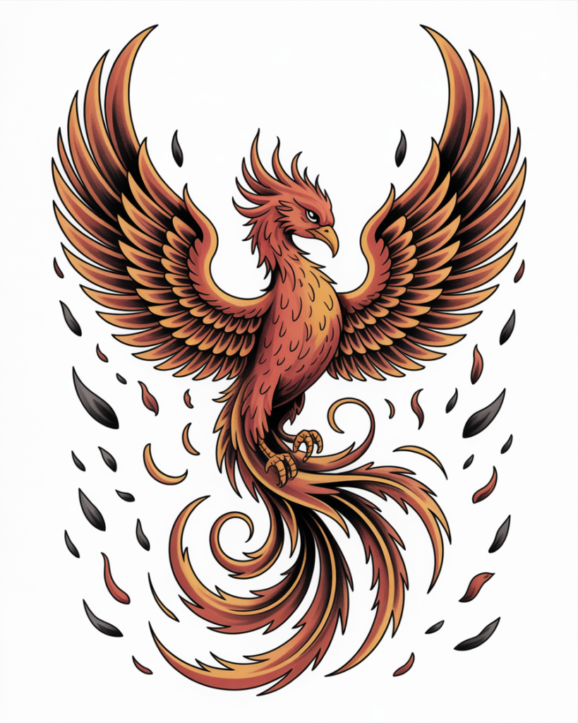 Phoenix Tattoo Rising From What Burned You
