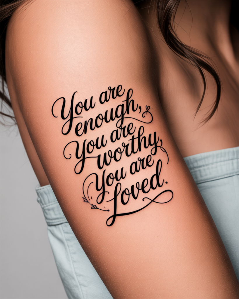 Self Love Quote Tattoo Words You Needed to Hear