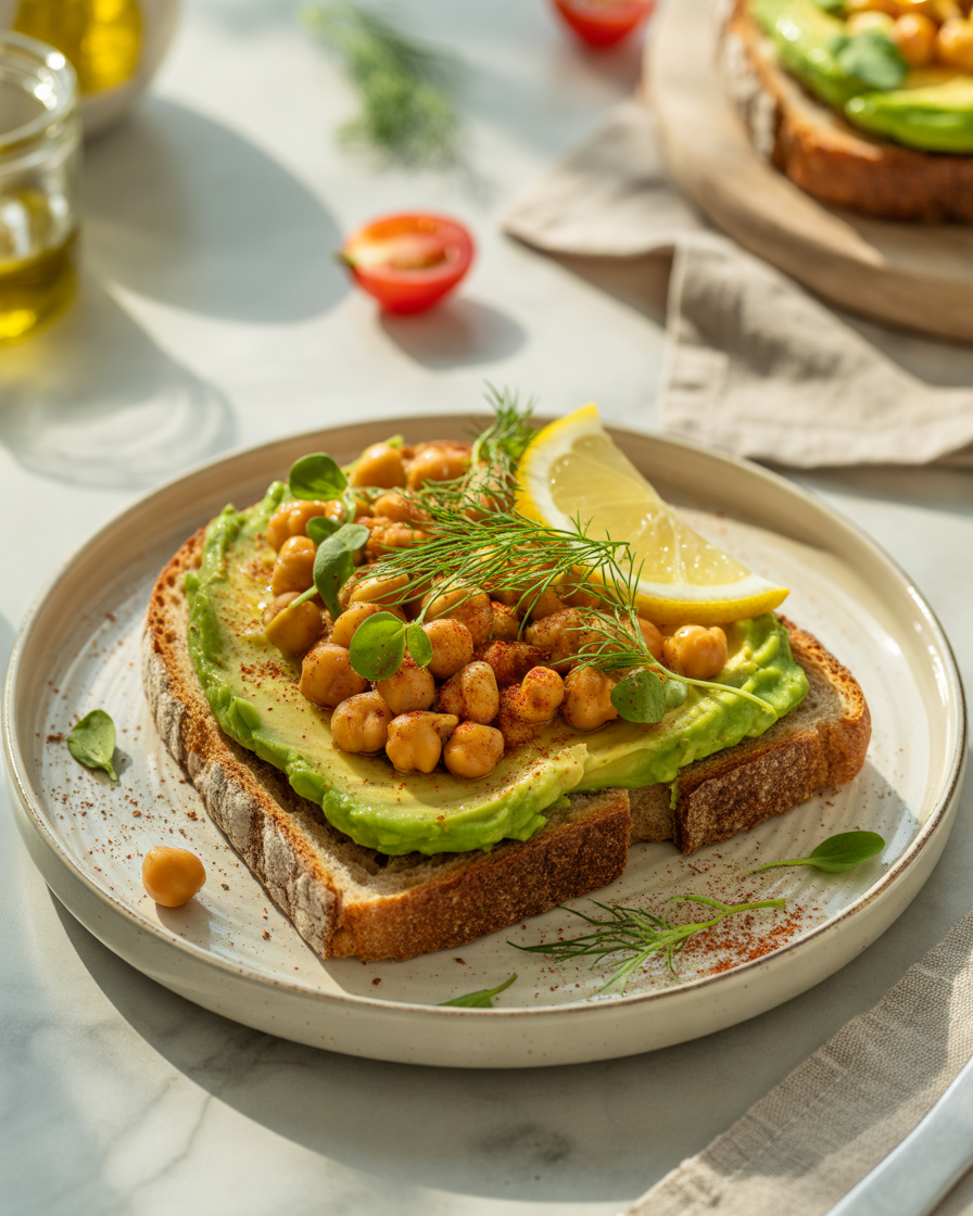 Avocado-Chickpea-Toast