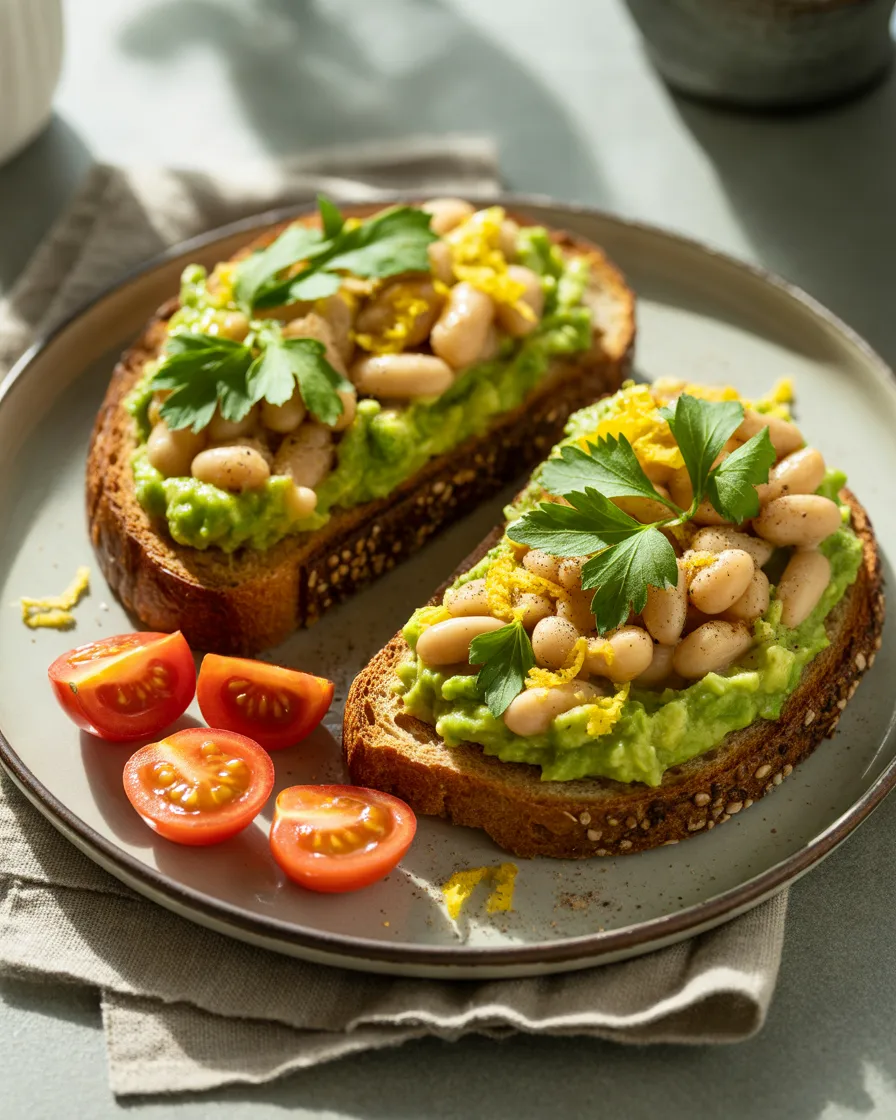 Avocado-and-White-Bean-Whole-Grain-Toast