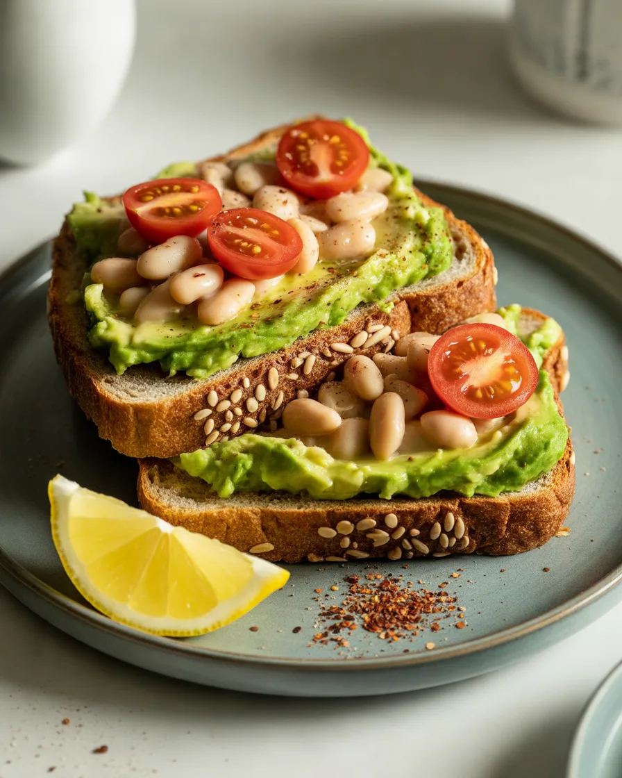 Avocado-and-White-Bean-Whole-Grain-Toast